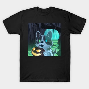 Spooky Ghost Corgi T-Shirt